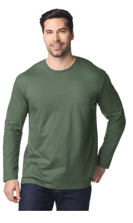 GI64400 - Samarreta GILDAN SoftStyle home màniga llarga (Negre, S)