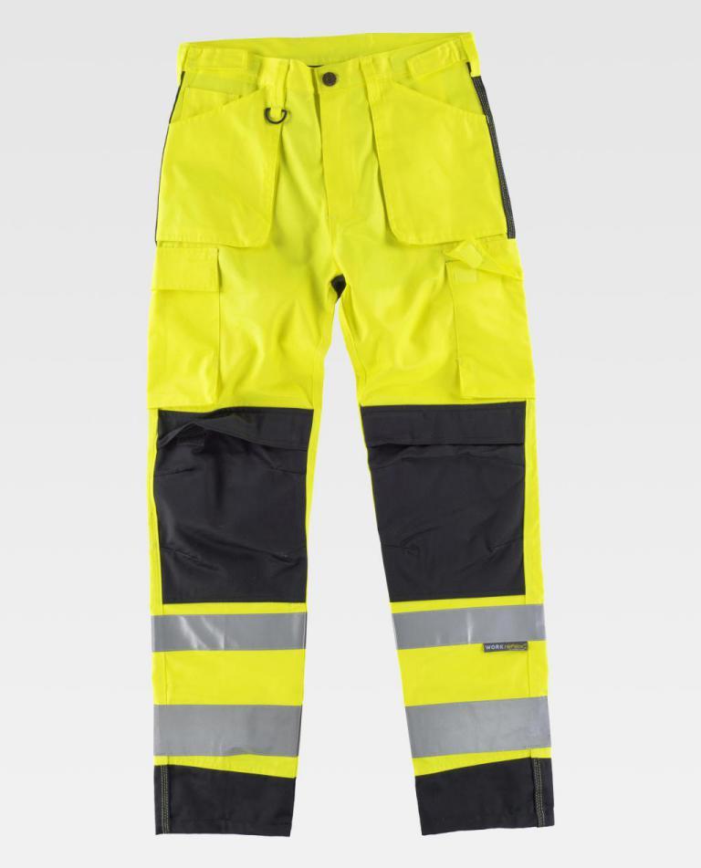 Pantalon de travail haute visibilité triple couture Workteam C2912
